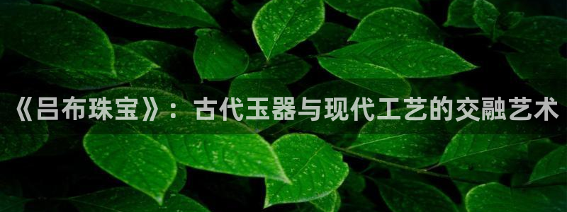 新宝5主管：《吕布珠宝》：古代玉器与现代工艺的交融艺术