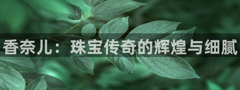 新宝5娱乐家：香奈儿：珠宝传奇的辉煌与细腻