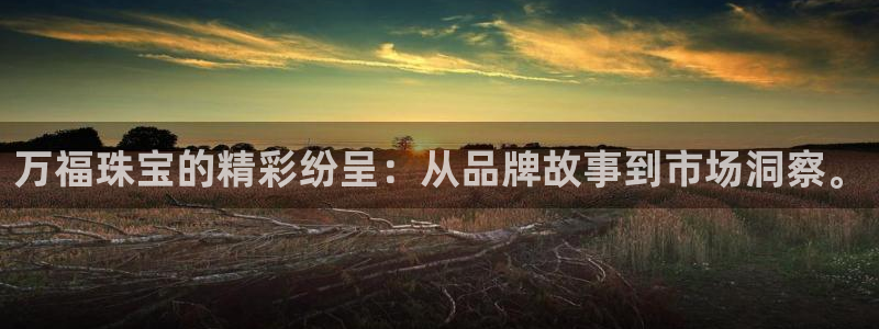 新宝5官网67五壹叁八：万福珠宝的精彩纷呈：从品牌故事到市场洞察。