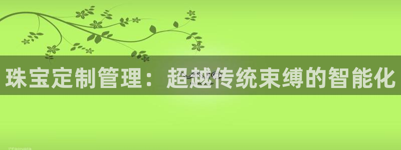菲律宾新宝5老板：珠宝定制管理：超越传统束缚的智能化