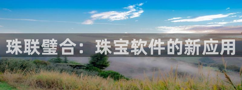 新宝5卫74OOO5：珠联璧合：珠宝软件的新应用