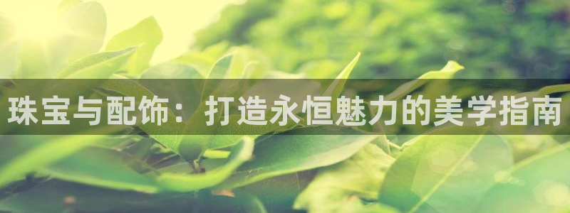 新宝5日740005蔻：珠宝与配饰：打造永恒魅力的美学指南