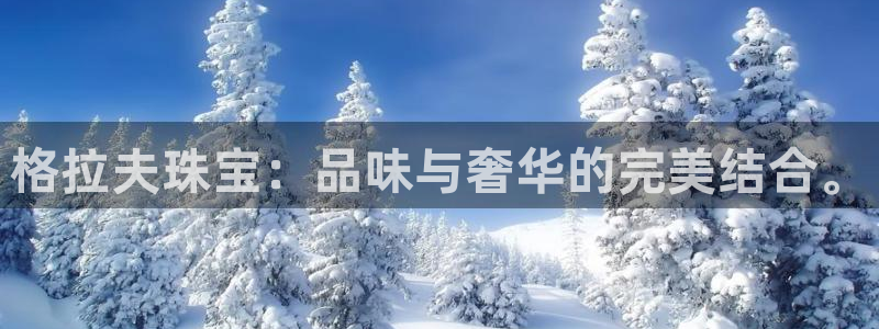 新宝5官网67五壹叁八：格拉夫珠宝：品味与奢华的完美结合。