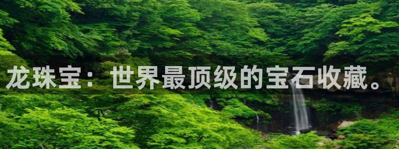 新宝gg5：龙珠宝：世界最顶级的宝石收藏。