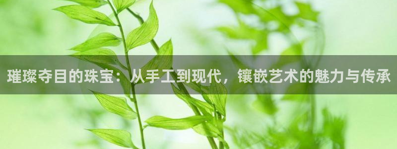 新宝5登录霸：璀璨夺目的珠宝：从手工到现代，镶嵌艺术的魅力与传承
