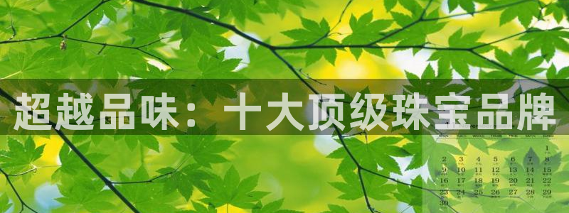 新宝5为啥开：超越品味：十大顶级珠宝品牌