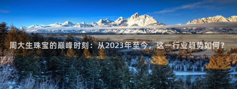 新宝5公司：周大生珠宝的巅峰时刻：从2023年至今，这一行业趋势如何？