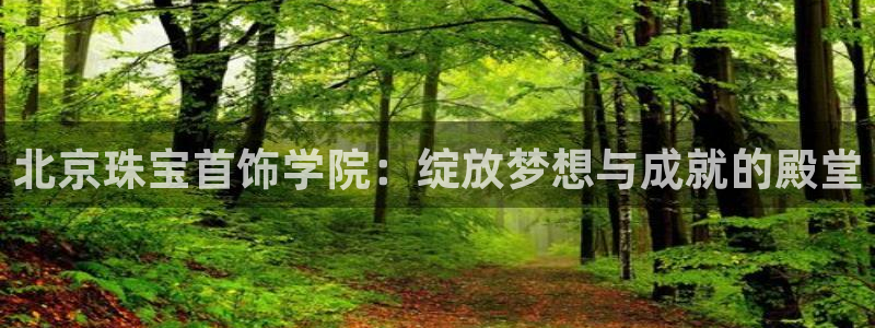 新宝5 - 测速登陆：北京珠宝首饰学院：绽放梦想与成就的殿堂