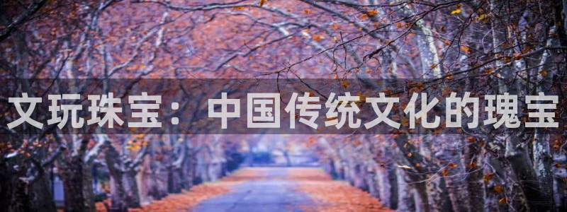 新宝5娱乐家：文玩珠宝：中国传统文化的瑰宝