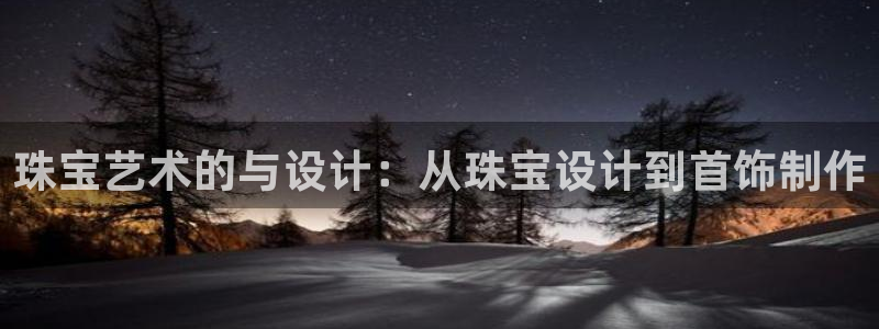 新宝5地址：珠宝艺术的与设计：从珠宝设计到首饰制作
