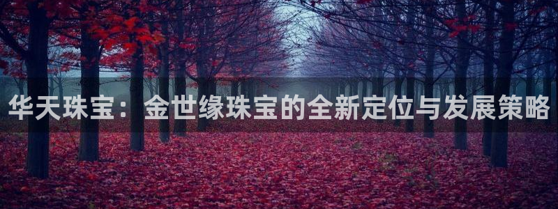 新宝5户端：华天珠宝：金世缘珠宝的全新定位与发展策略
