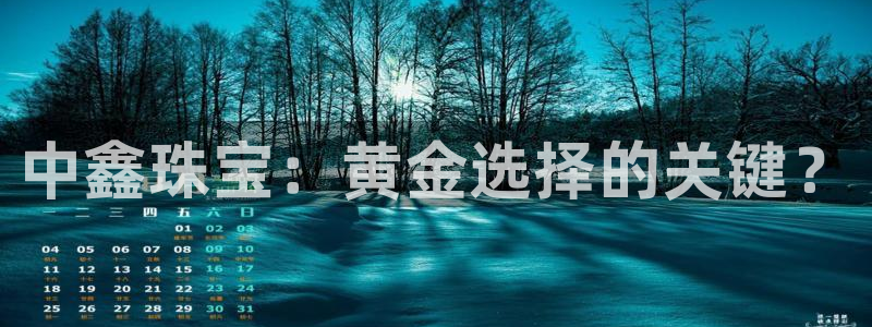 新宝5蒋74OOO5：中鑫珠宝：黄金选择的关键？